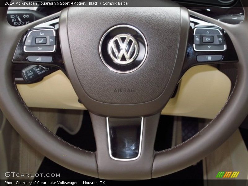 Black / Cornsilk Beige 2014 Volkswagen Touareg V6 Sport 4Motion