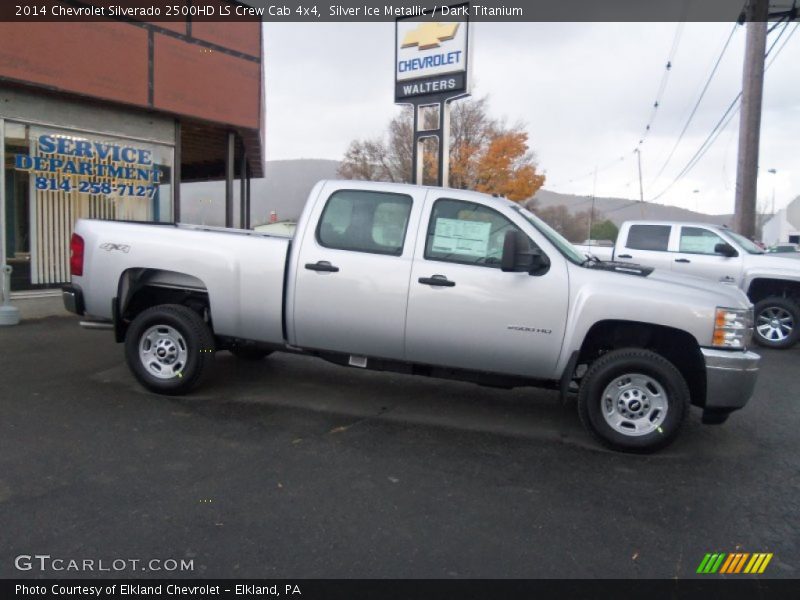 Silver Ice Metallic / Dark Titanium 2014 Chevrolet Silverado 2500HD LS Crew Cab 4x4