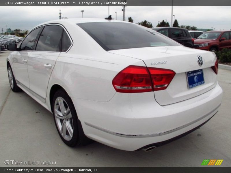Candy White / Cornsilk Beige 2014 Volkswagen Passat TDI SEL Premium