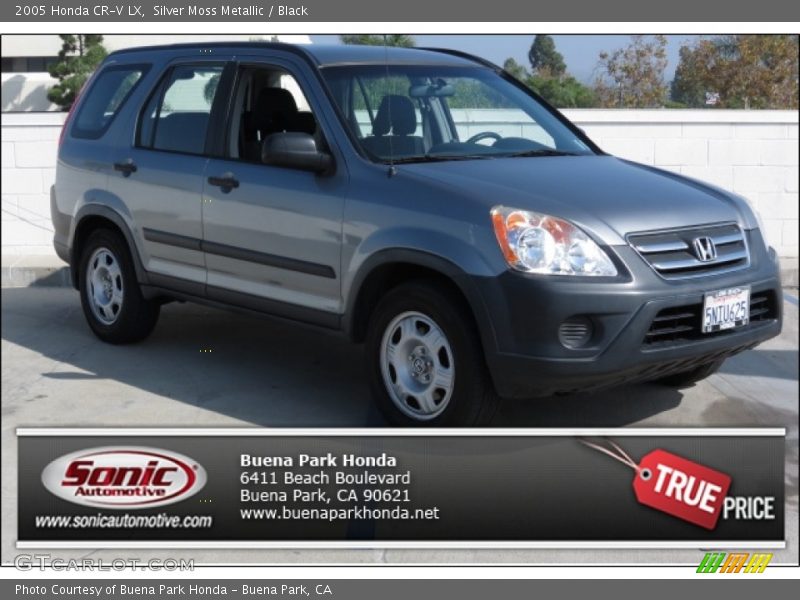 Silver Moss Metallic / Black 2005 Honda CR-V LX