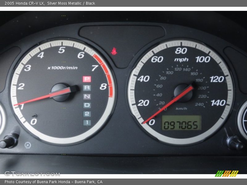 Silver Moss Metallic / Black 2005 Honda CR-V LX