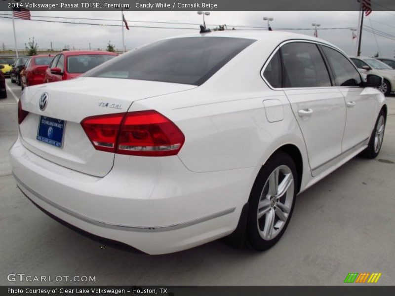 Candy White / Cornsilk Beige 2014 Volkswagen Passat TDI SEL Premium