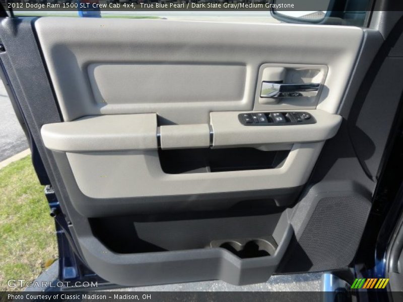 True Blue Pearl / Dark Slate Gray/Medium Graystone 2012 Dodge Ram 1500 SLT Crew Cab 4x4