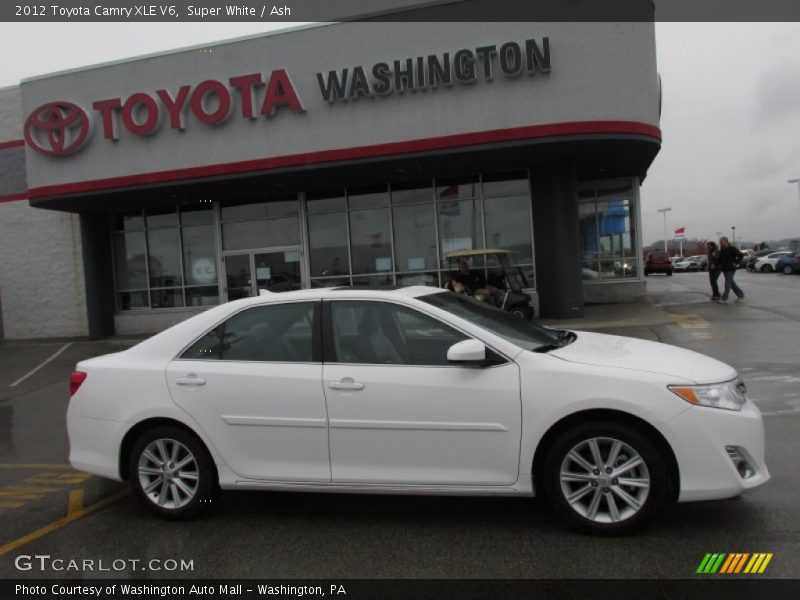 Super White / Ash 2012 Toyota Camry XLE V6