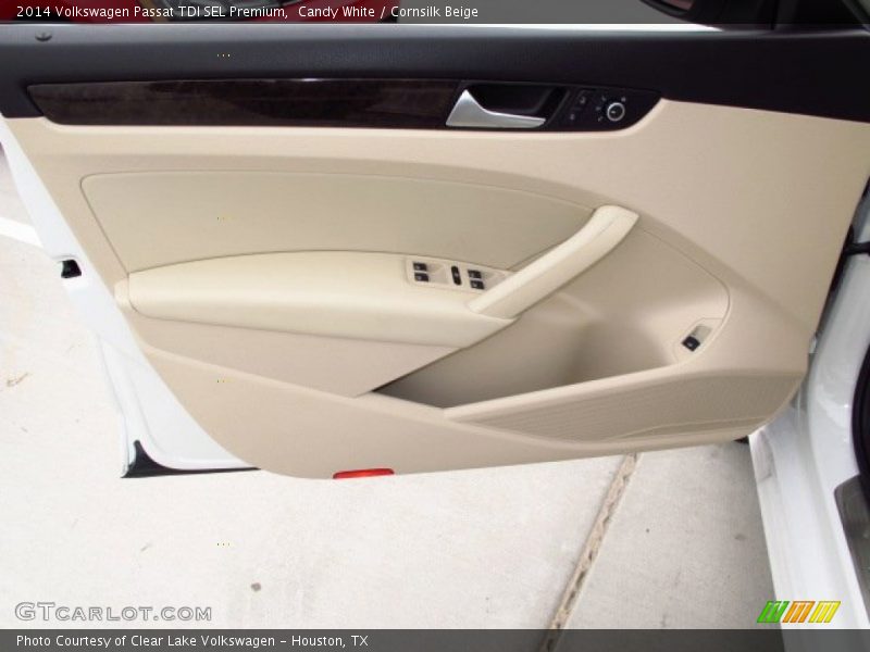 Candy White / Cornsilk Beige 2014 Volkswagen Passat TDI SEL Premium