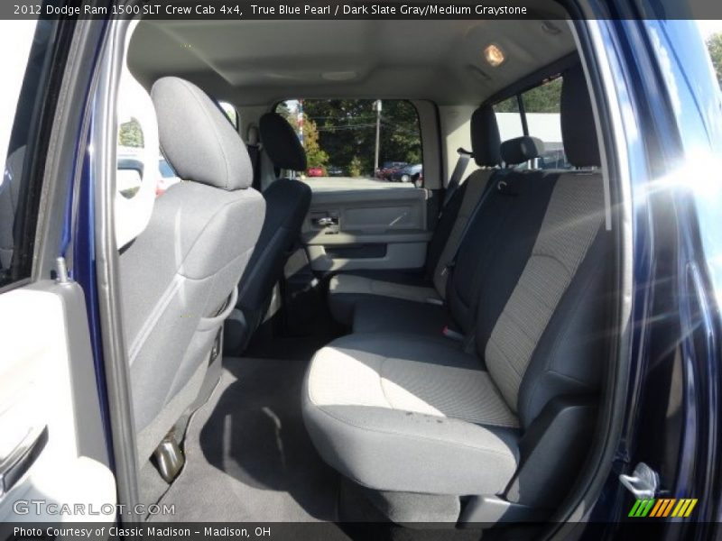 True Blue Pearl / Dark Slate Gray/Medium Graystone 2012 Dodge Ram 1500 SLT Crew Cab 4x4