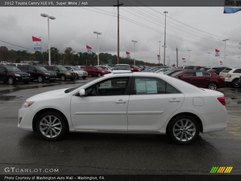 Super White / Ash 2012 Toyota Camry XLE V6