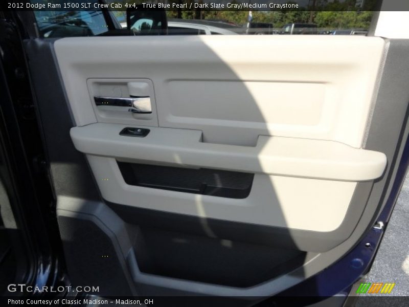 True Blue Pearl / Dark Slate Gray/Medium Graystone 2012 Dodge Ram 1500 SLT Crew Cab 4x4
