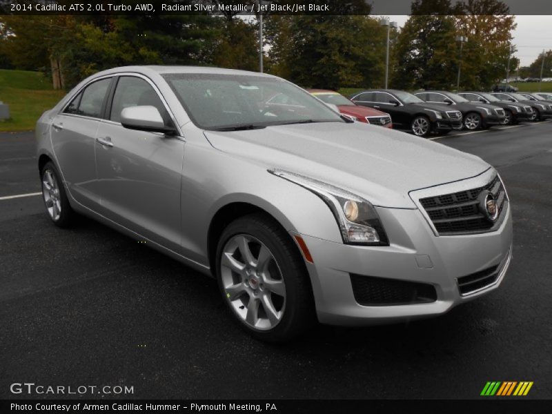 Radiant Silver Metallic / Jet Black/Jet Black 2014 Cadillac ATS 2.0L Turbo AWD