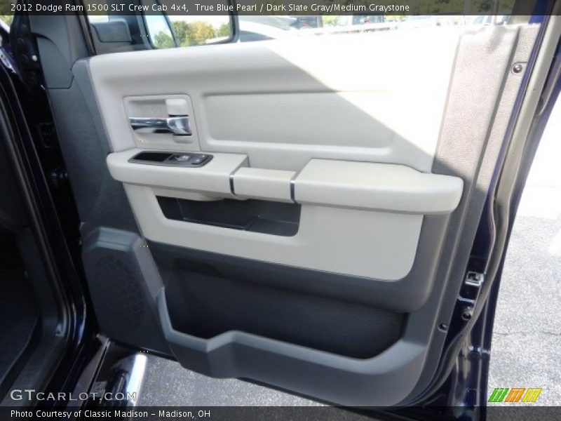 True Blue Pearl / Dark Slate Gray/Medium Graystone 2012 Dodge Ram 1500 SLT Crew Cab 4x4