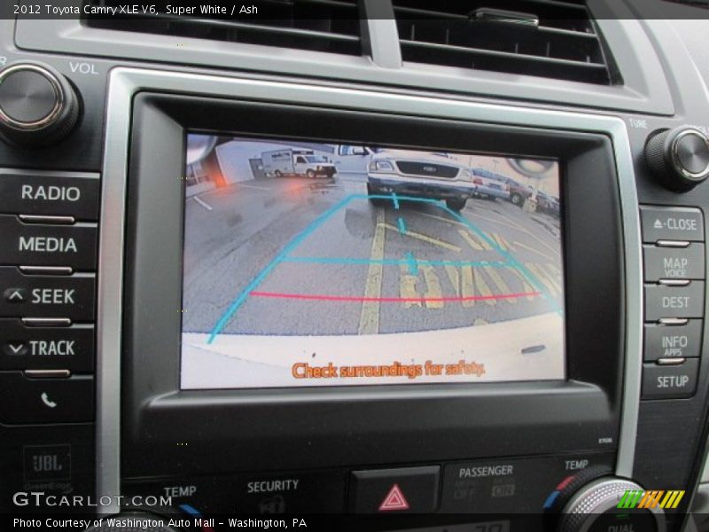 Super White / Ash 2012 Toyota Camry XLE V6