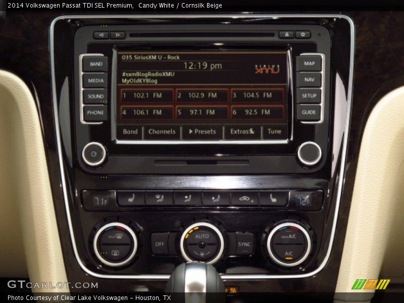 Candy White / Cornsilk Beige 2014 Volkswagen Passat TDI SEL Premium