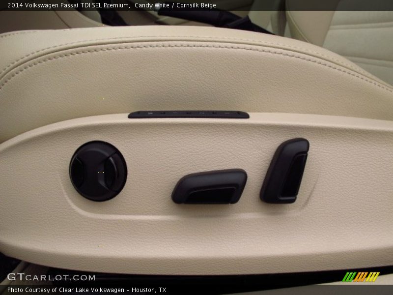 Candy White / Cornsilk Beige 2014 Volkswagen Passat TDI SEL Premium