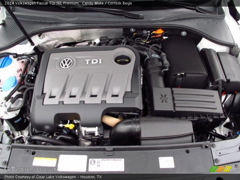 Candy White / Cornsilk Beige 2014 Volkswagen Passat TDI SEL Premium