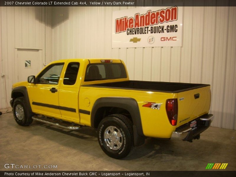 Yellow / Very Dark Pewter 2007 Chevrolet Colorado LT Extended Cab 4x4