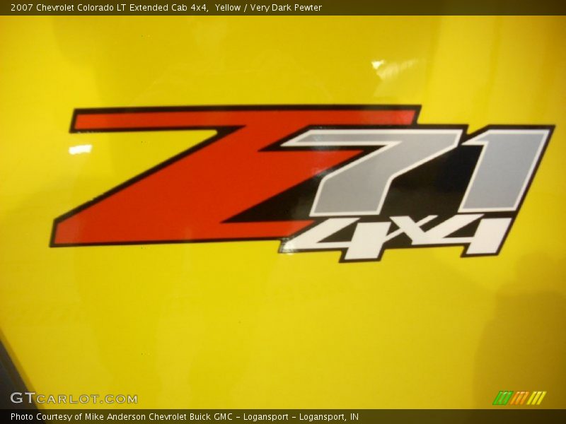 Yellow / Very Dark Pewter 2007 Chevrolet Colorado LT Extended Cab 4x4