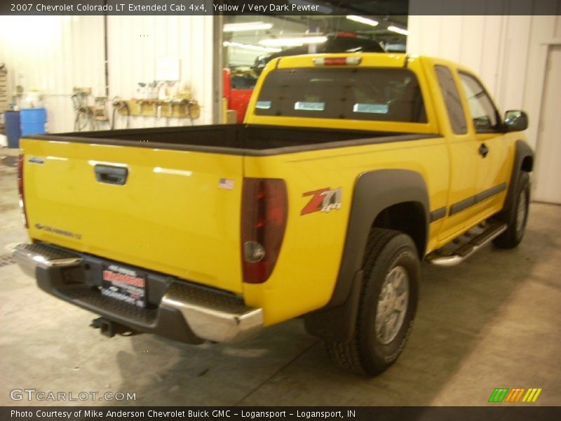 Yellow / Very Dark Pewter 2007 Chevrolet Colorado LT Extended Cab 4x4