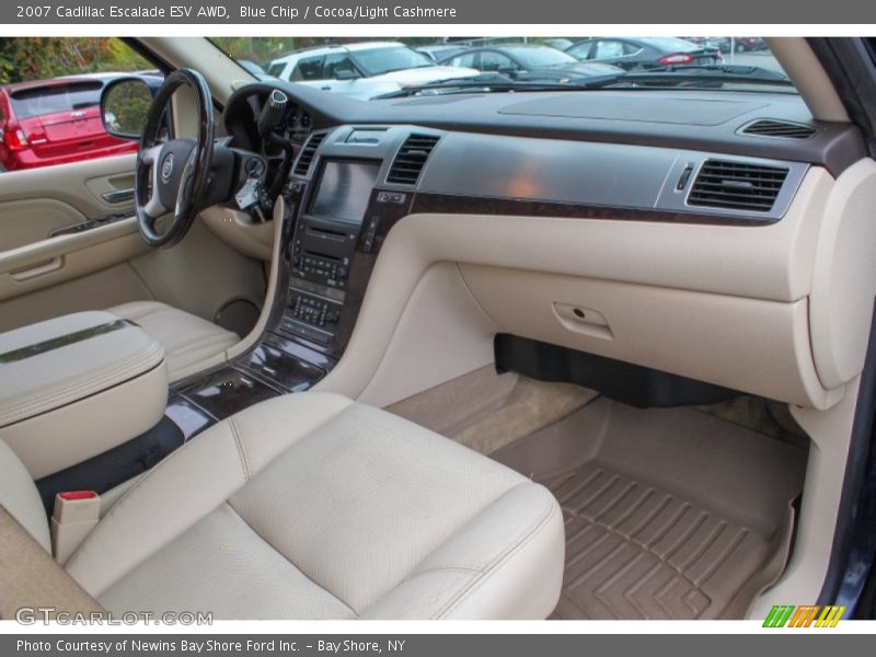 Blue Chip / Cocoa/Light Cashmere 2007 Cadillac Escalade ESV AWD