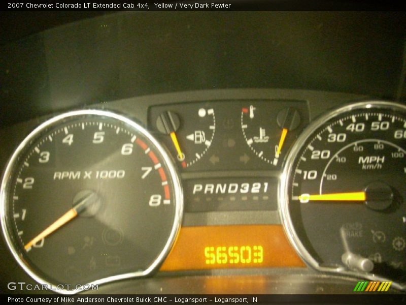 Yellow / Very Dark Pewter 2007 Chevrolet Colorado LT Extended Cab 4x4