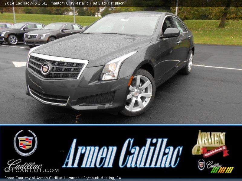 Phantom Gray Metallic / Jet Black/Jet Black 2014 Cadillac ATS 2.5L