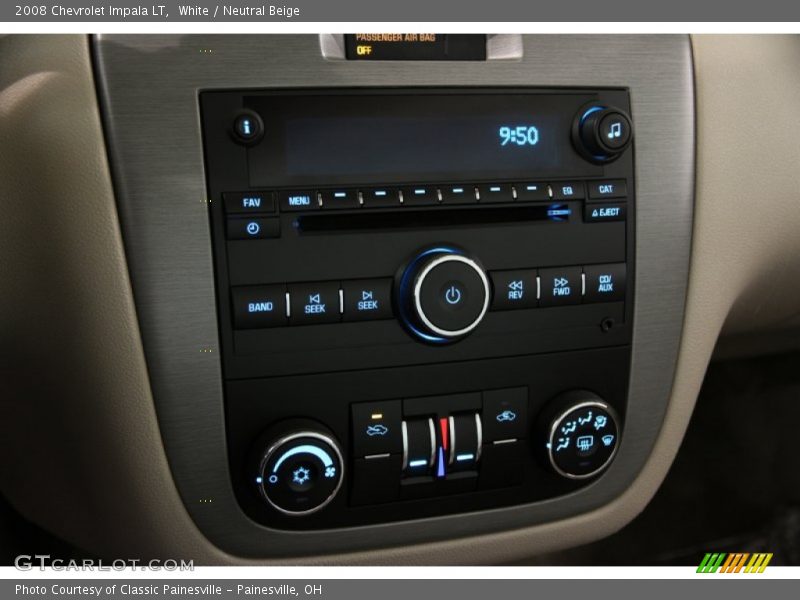 White / Neutral Beige 2008 Chevrolet Impala LT