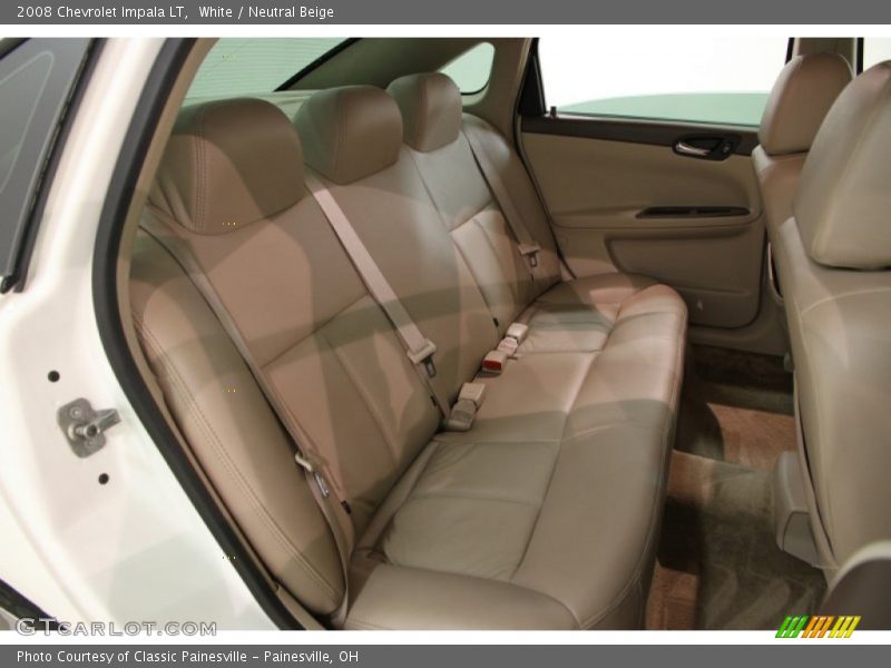 White / Neutral Beige 2008 Chevrolet Impala LT