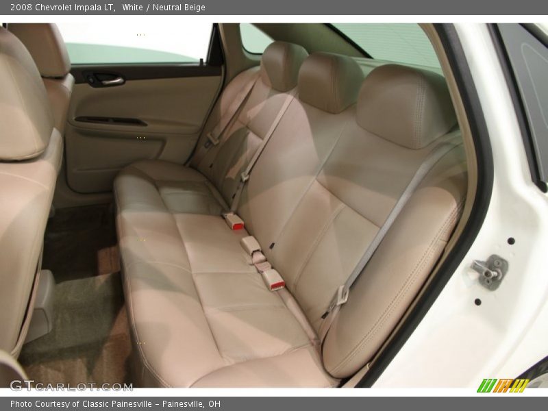 White / Neutral Beige 2008 Chevrolet Impala LT