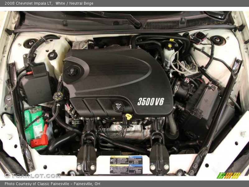 White / Neutral Beige 2008 Chevrolet Impala LT