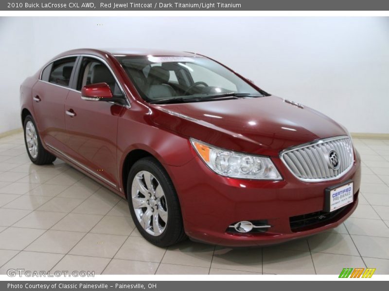 Red Jewel Tintcoat / Dark Titanium/Light Titanium 2010 Buick LaCrosse CXL AWD