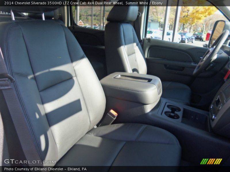 Summit White / Ebony 2014 Chevrolet Silverado 3500HD LTZ Crew Cab 4x4 Dual Rear Wheel