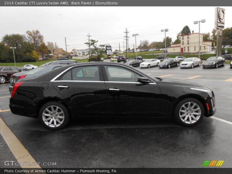 Black Raven / Ebony/Ebony 2014 Cadillac CTS Luxury Sedan AWD
