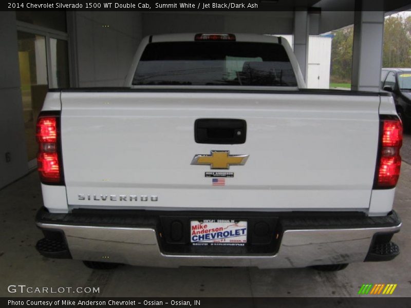 Summit White / Jet Black/Dark Ash 2014 Chevrolet Silverado 1500 WT Double Cab