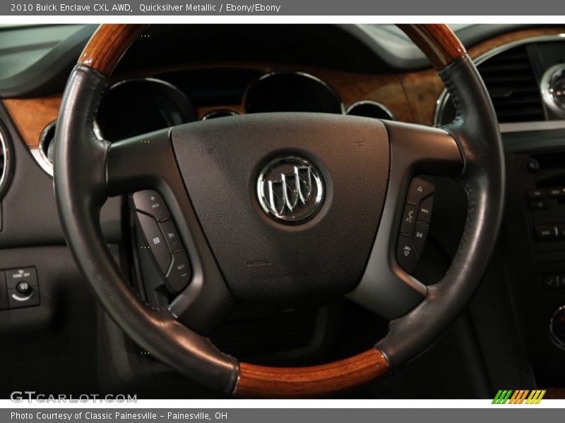 Quicksilver Metallic / Ebony/Ebony 2010 Buick Enclave CXL AWD