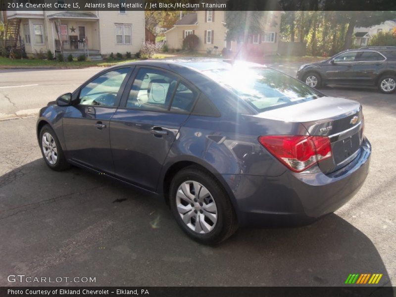Atlantis Blue Metallic / Jet Black/Medium Titanium 2014 Chevrolet Cruze LS