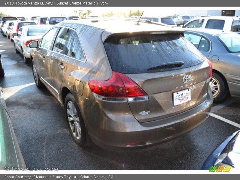 Sunset Bronze Metallic / Ivory 2013 Toyota Venza LE AWD