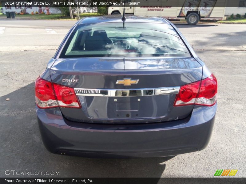 Atlantis Blue Metallic / Jet Black/Medium Titanium 2014 Chevrolet Cruze LS