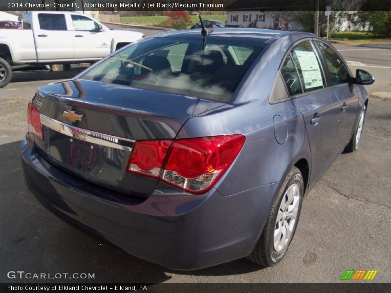 Atlantis Blue Metallic / Jet Black/Medium Titanium 2014 Chevrolet Cruze LS