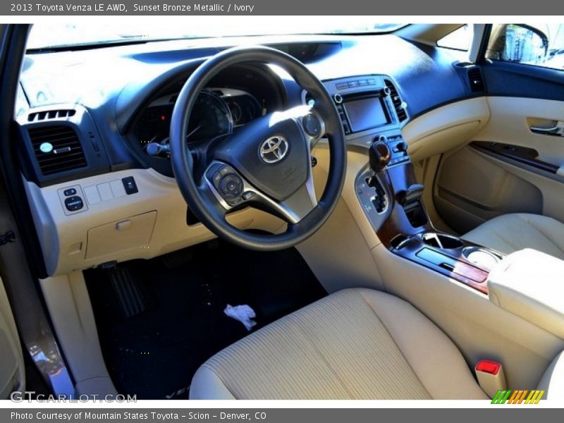 Sunset Bronze Metallic / Ivory 2013 Toyota Venza LE AWD