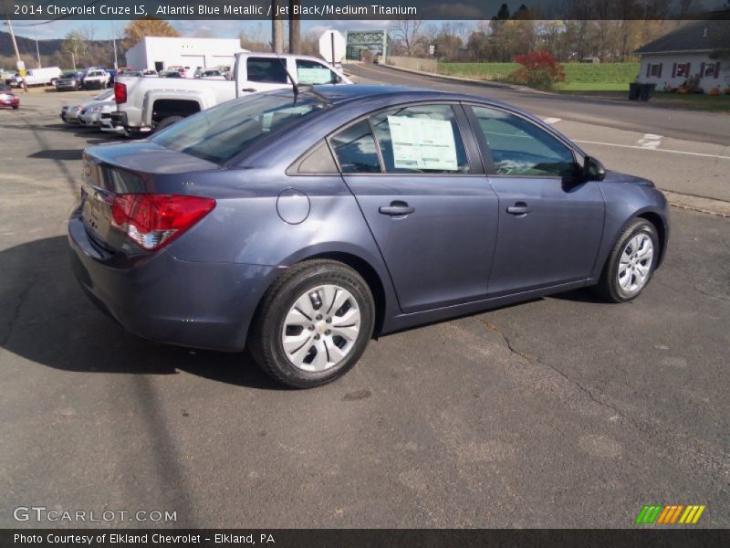 Atlantis Blue Metallic / Jet Black/Medium Titanium 2014 Chevrolet Cruze LS