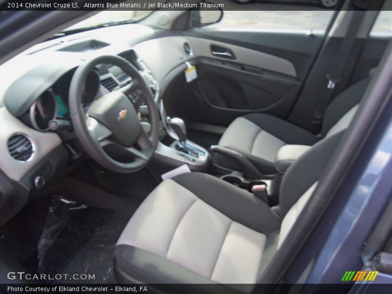 Atlantis Blue Metallic / Jet Black/Medium Titanium 2014 Chevrolet Cruze LS