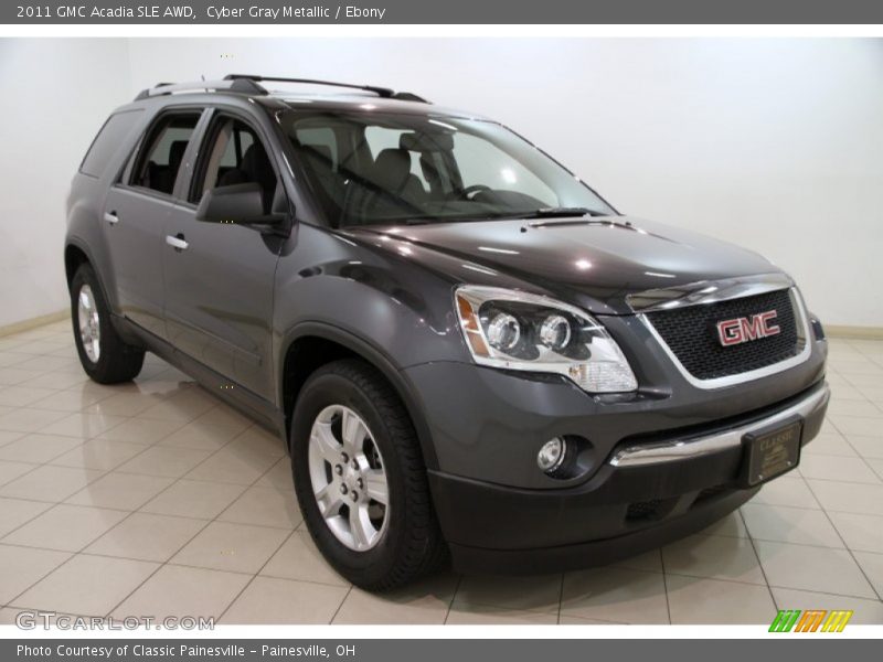 Cyber Gray Metallic / Ebony 2011 GMC Acadia SLE AWD