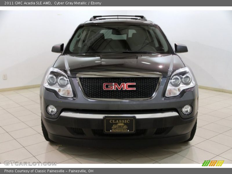 Cyber Gray Metallic / Ebony 2011 GMC Acadia SLE AWD