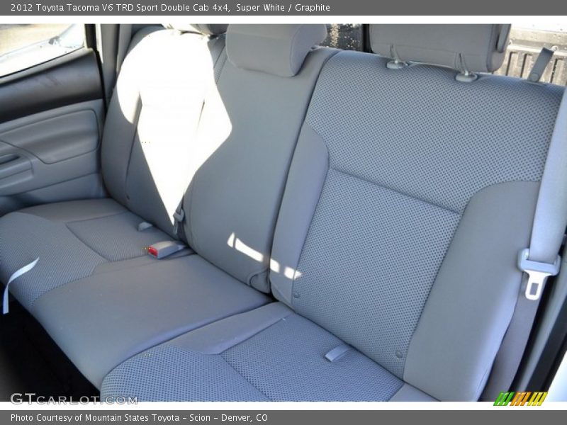 Super White / Graphite 2012 Toyota Tacoma V6 TRD Sport Double Cab 4x4