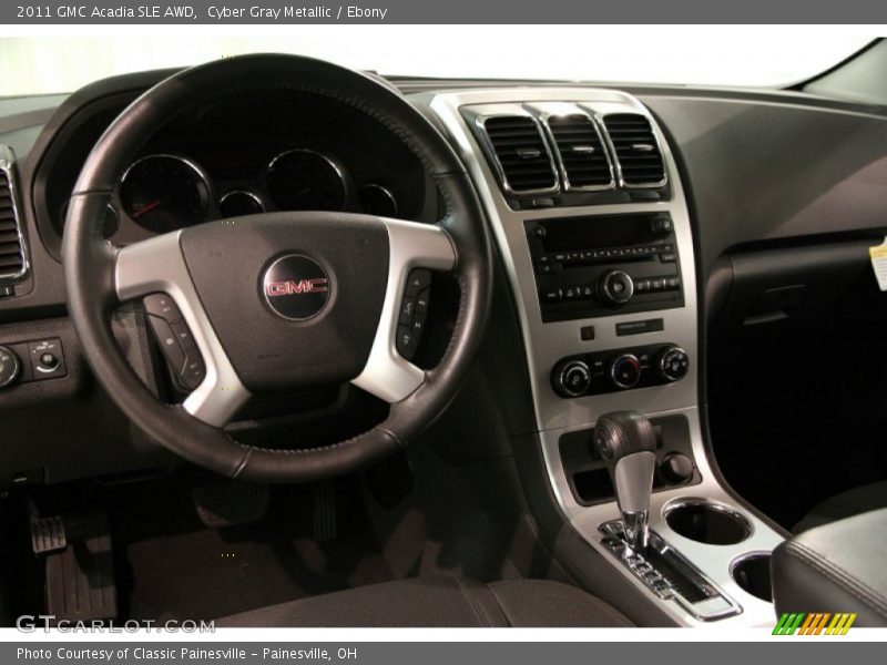 Cyber Gray Metallic / Ebony 2011 GMC Acadia SLE AWD