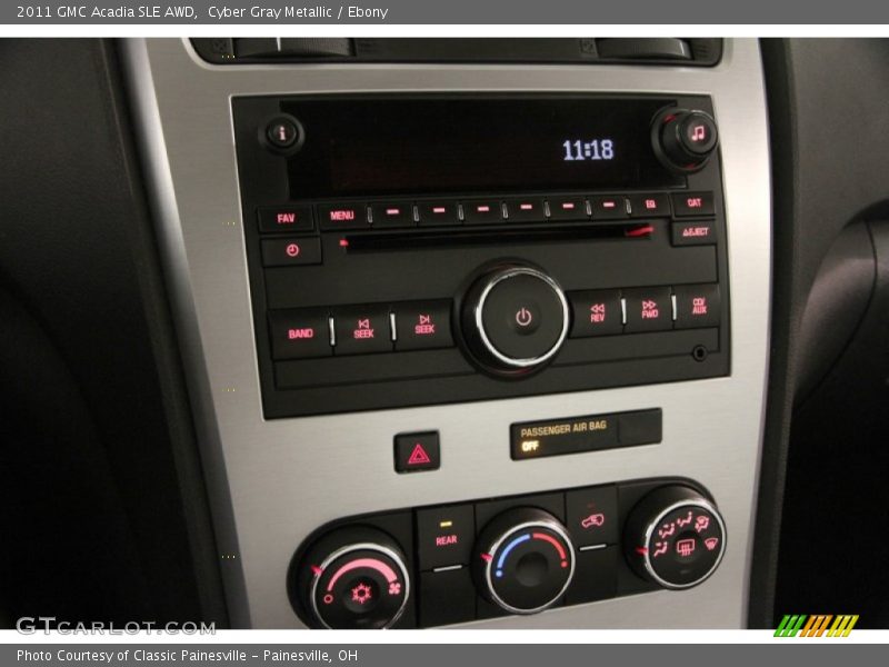Cyber Gray Metallic / Ebony 2011 GMC Acadia SLE AWD