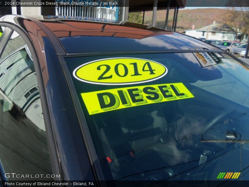 Black Granite Metallic / Jet Black 2014 Chevrolet Cruze Diesel