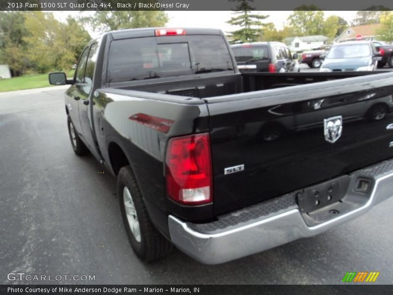 Black / Black/Diesel Gray 2013 Ram 1500 SLT Quad Cab 4x4