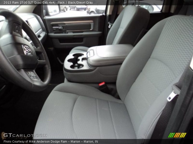 Black / Black/Diesel Gray 2013 Ram 1500 SLT Quad Cab 4x4