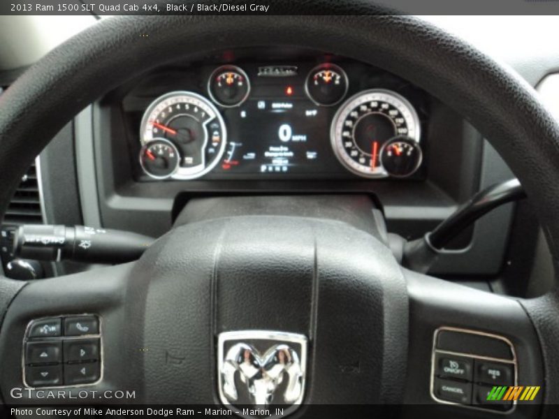 Black / Black/Diesel Gray 2013 Ram 1500 SLT Quad Cab 4x4