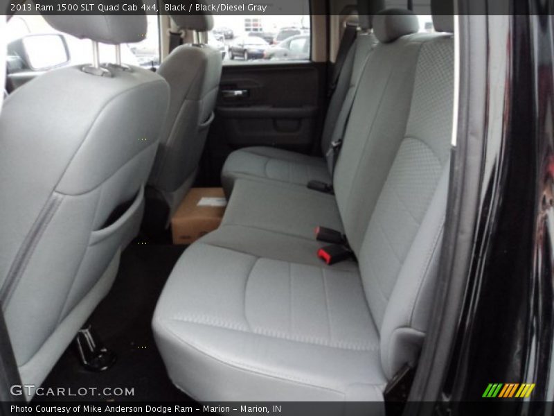 Black / Black/Diesel Gray 2013 Ram 1500 SLT Quad Cab 4x4